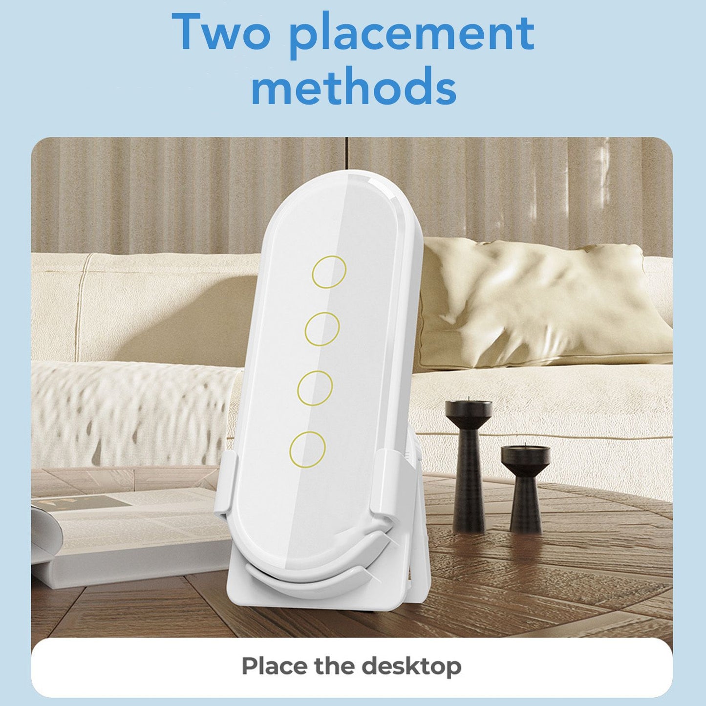 Wifi Wireless Smart Button for ZigBee for TUYA 4 Buttons 3 Way Remote Control for Home White V1294-YM0512-3114220097011