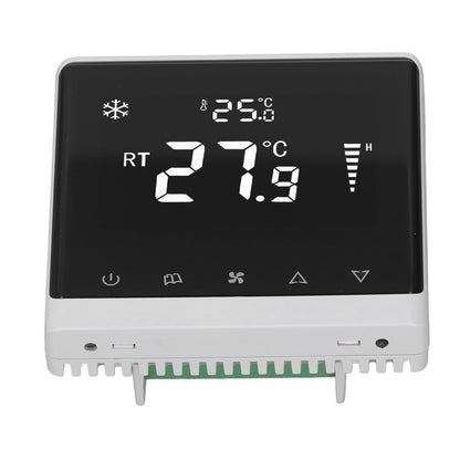 Air Conditioning Fan Thermostat Home Touchscreen Thermostat Panel Temperature Controller DC Brushless 180-260V V1294-YM0512-3114220098411