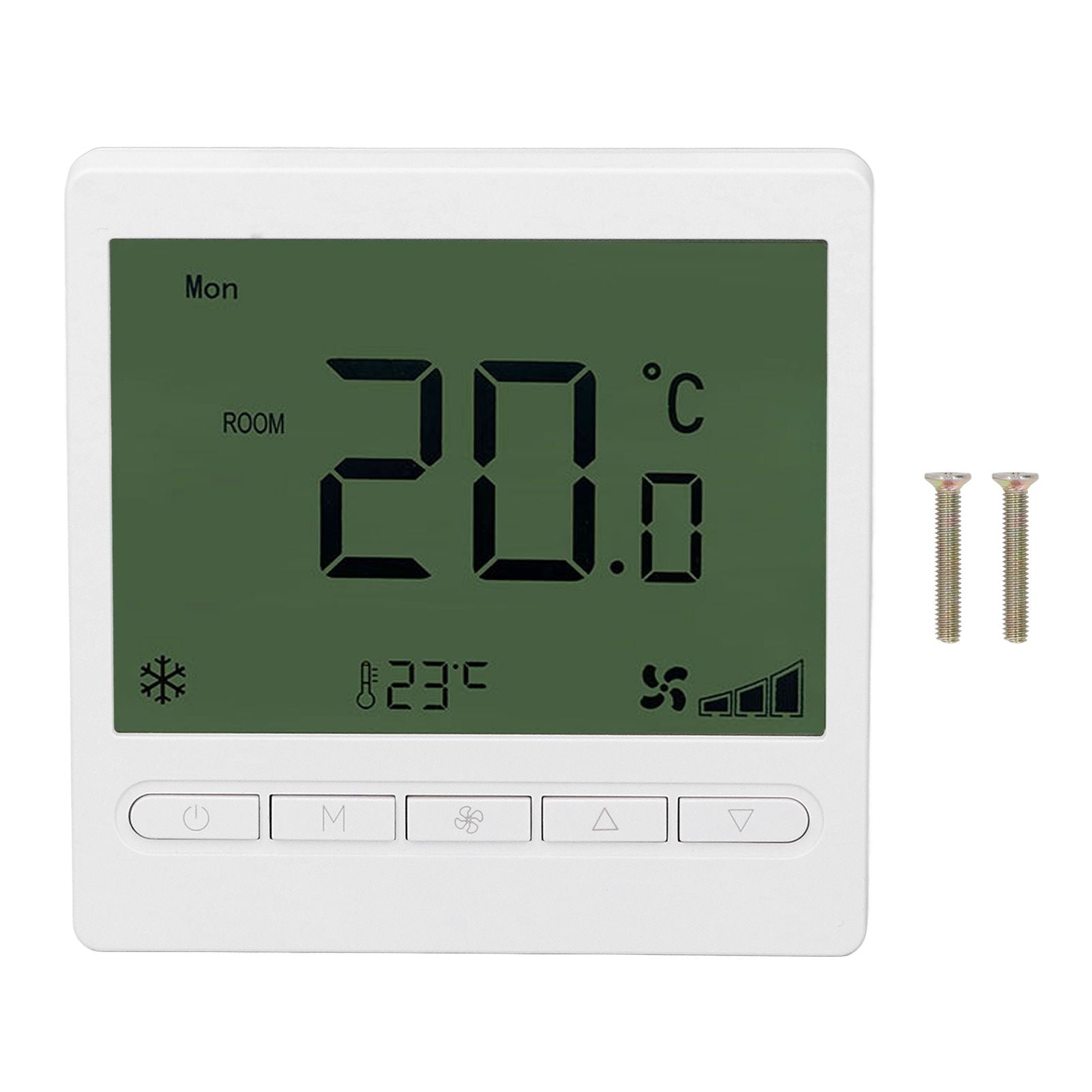 Smart Fan Coil Thermostat ABS LCD Screen Anti Interference Intelligent Thermostat for Home 220V V1294-YM0512-3114220099011