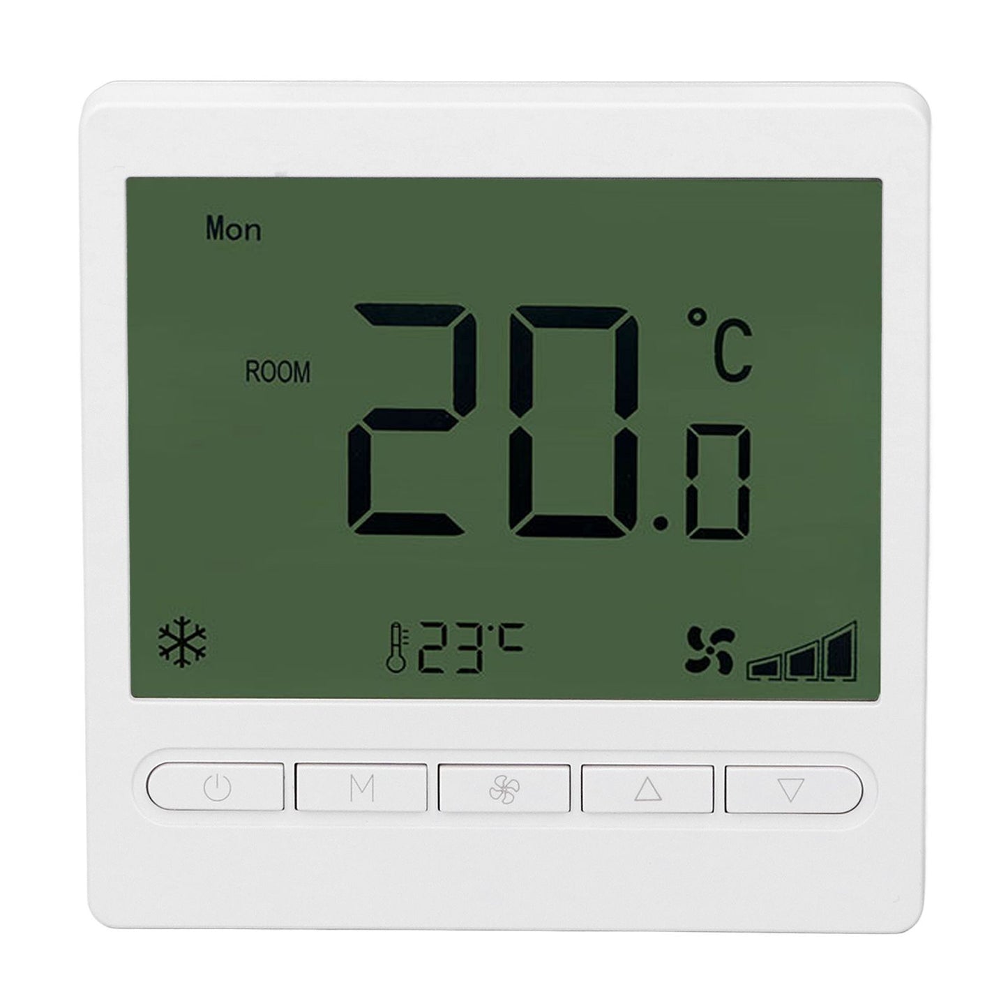 Smart Fan Coil Thermostat ABS LCD Screen Anti Interference Intelligent Thermostat for Home 220V V1294-YM0512-3114220099011