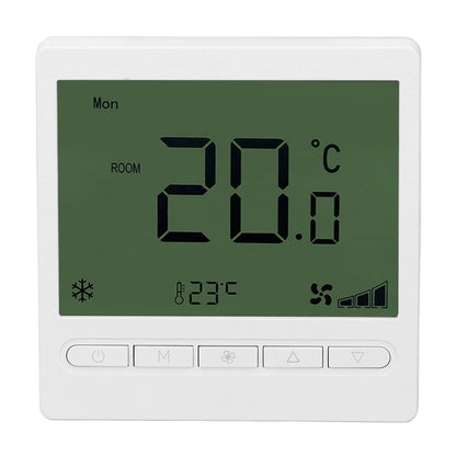 Smart Fan Coil Thermostat ABS LCD Screen Anti Interference Intelligent Thermostat for Home 220V V1294-YM0512-3114220099011