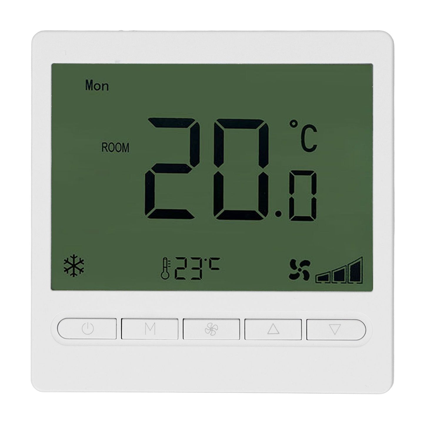 Smart Fan Coil Thermostat ABS LCD Screen Anti Interference Intelligent Thermostat for Home 220V V1294-YM0512-3114220099011