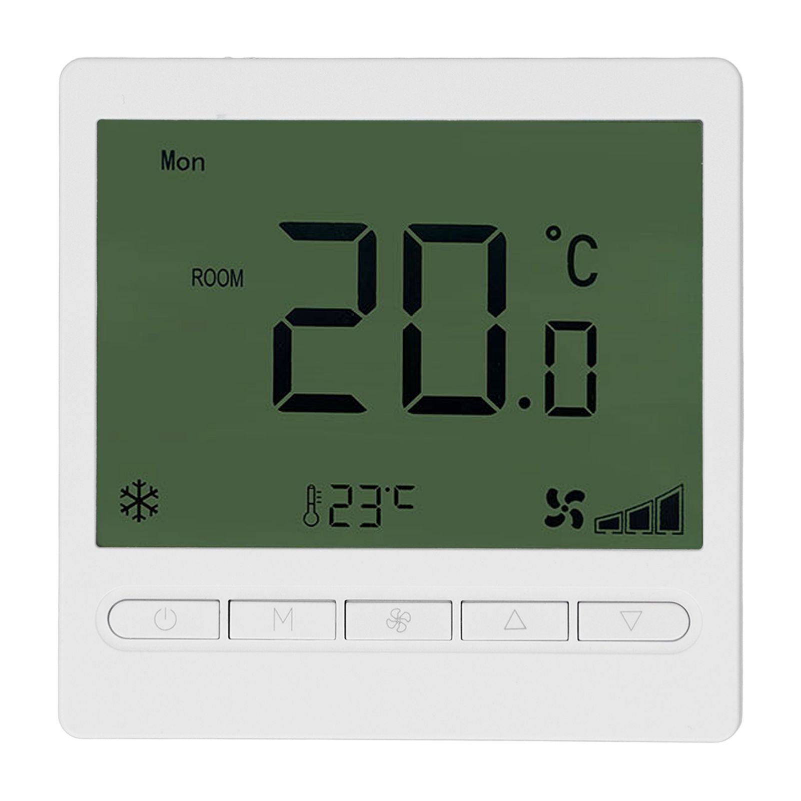 Smart Fan Coil Thermostat ABS LCD Screen Anti Interference Intelligent Thermostat for Home 220V V1294-YM0512-3114220099011