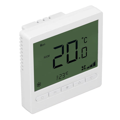 Smart Fan Coil Thermostat ABS LCD Screen Anti Interference Intelligent Thermostat for Home 220V V1294-YM0512-3114220099011