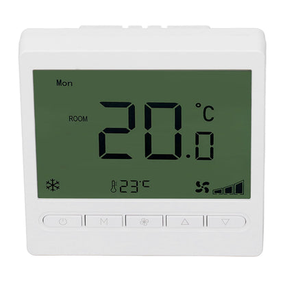 Smart Fan Coil Thermostat ABS LCD Screen Anti Interference Intelligent Thermostat for Home 220V V1294-YM0512-3114220099011