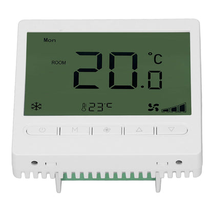 Smart Fan Coil Thermostat ABS LCD Screen Anti Interference Intelligent Thermostat for Home 220V V1294-YM0512-3114220099011