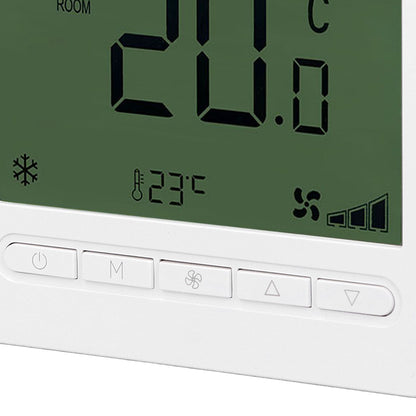 Smart Fan Coil Thermostat ABS LCD Screen Anti Interference Intelligent Thermostat for Home 220V V1294-YM0512-3114220099011
