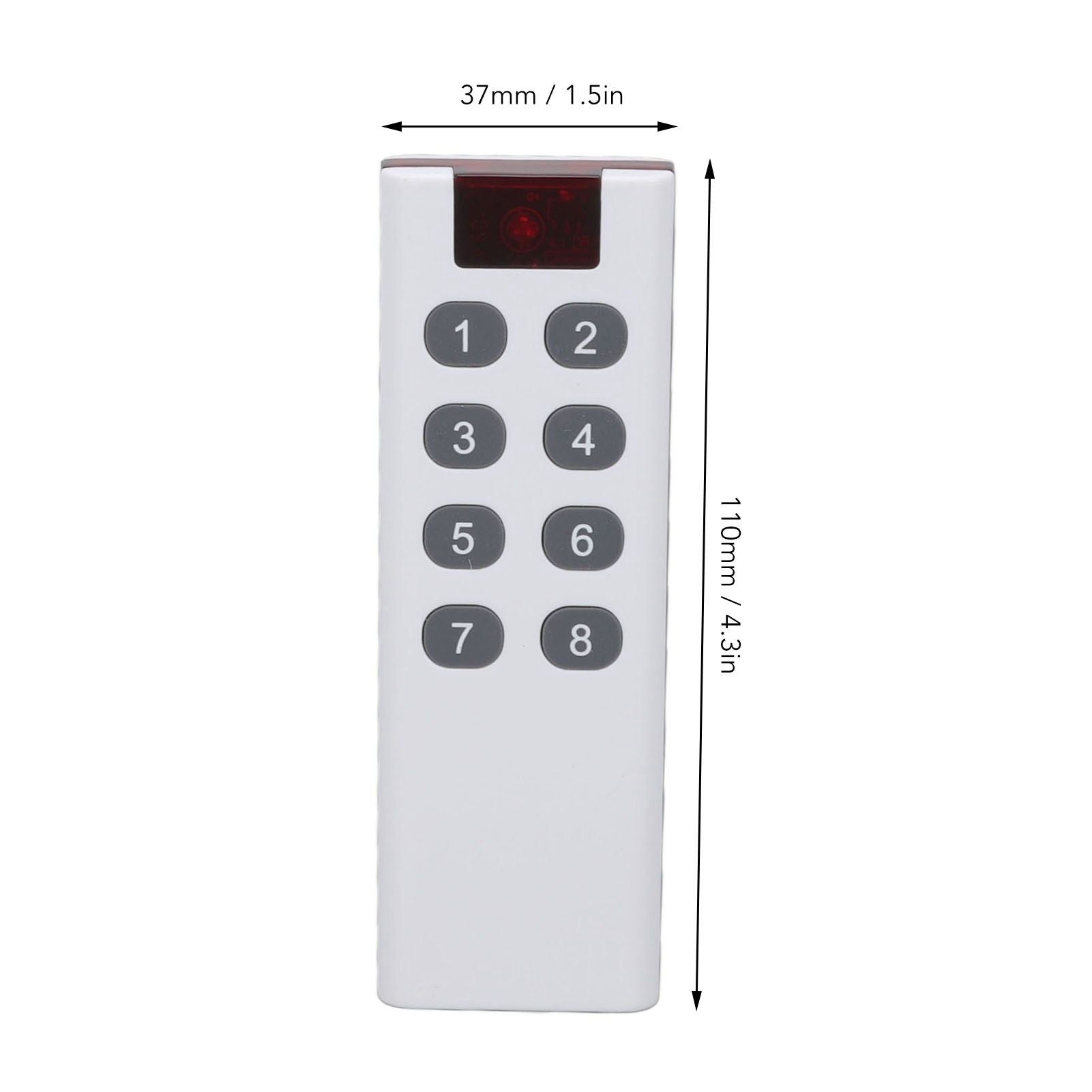 433MHZ Universal Wireless Learning Code Digital Remote Controller Transmitter High Power 1000m Remote Control V1294-YM0512-3114220099512
