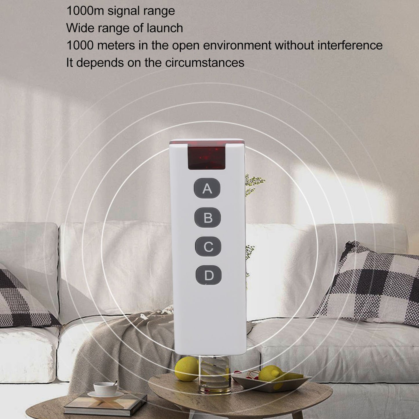 1000m Universal Digital Remote Controller Transmitter Wireless 433MHz Learning Code 2262 for Office V1294-YM0512-3114220099612