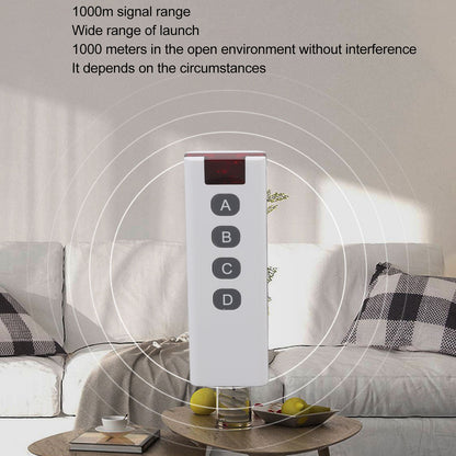 1000m Universal Digital Remote Controller Transmitter Wireless 433MHz Learning Code 2262 for Office V1294-YM0512-3114220099612