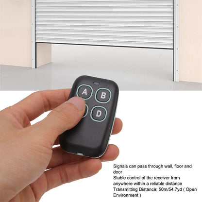 433MHZ Wireless Remote Control Switch 4 Button Garage Door Wireless RF Switch for Home Shopping Mall DC12V V1294-YM0512-3114220100411