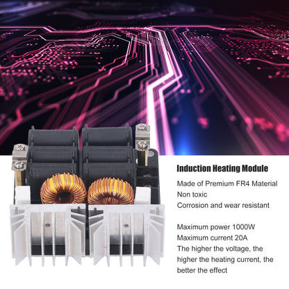 Induction Heating Module 1000W High Frequency Low Voltage ZVS Heater Board with Coil for DIY 12V-48V V1294-YM0512-3114220100511