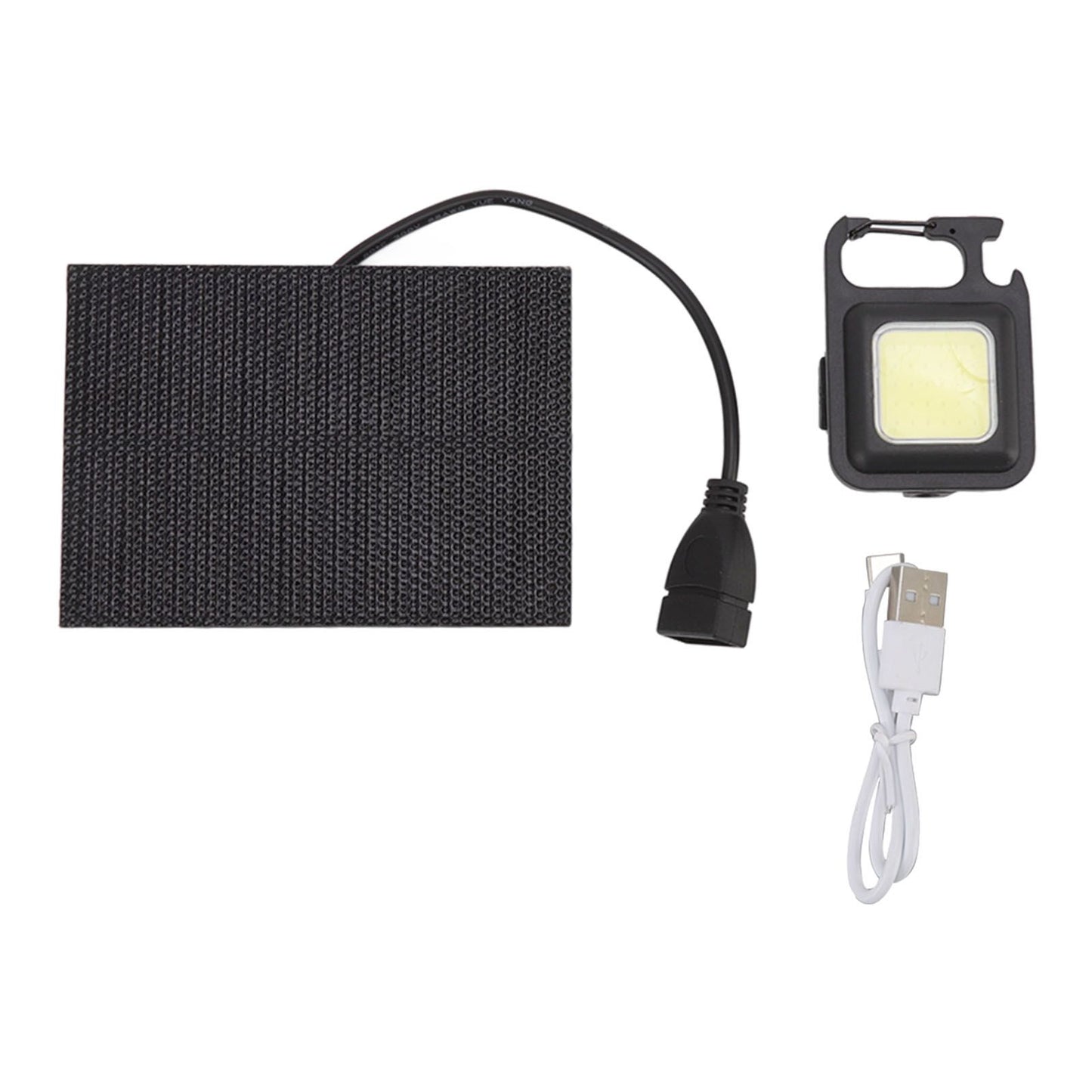 Monocrystalline Solar LED Light 5W IP68 Waterproof USB Rechargeable Solar Panel Light for Outdoor Camping V1294-YM0512-3114220101011