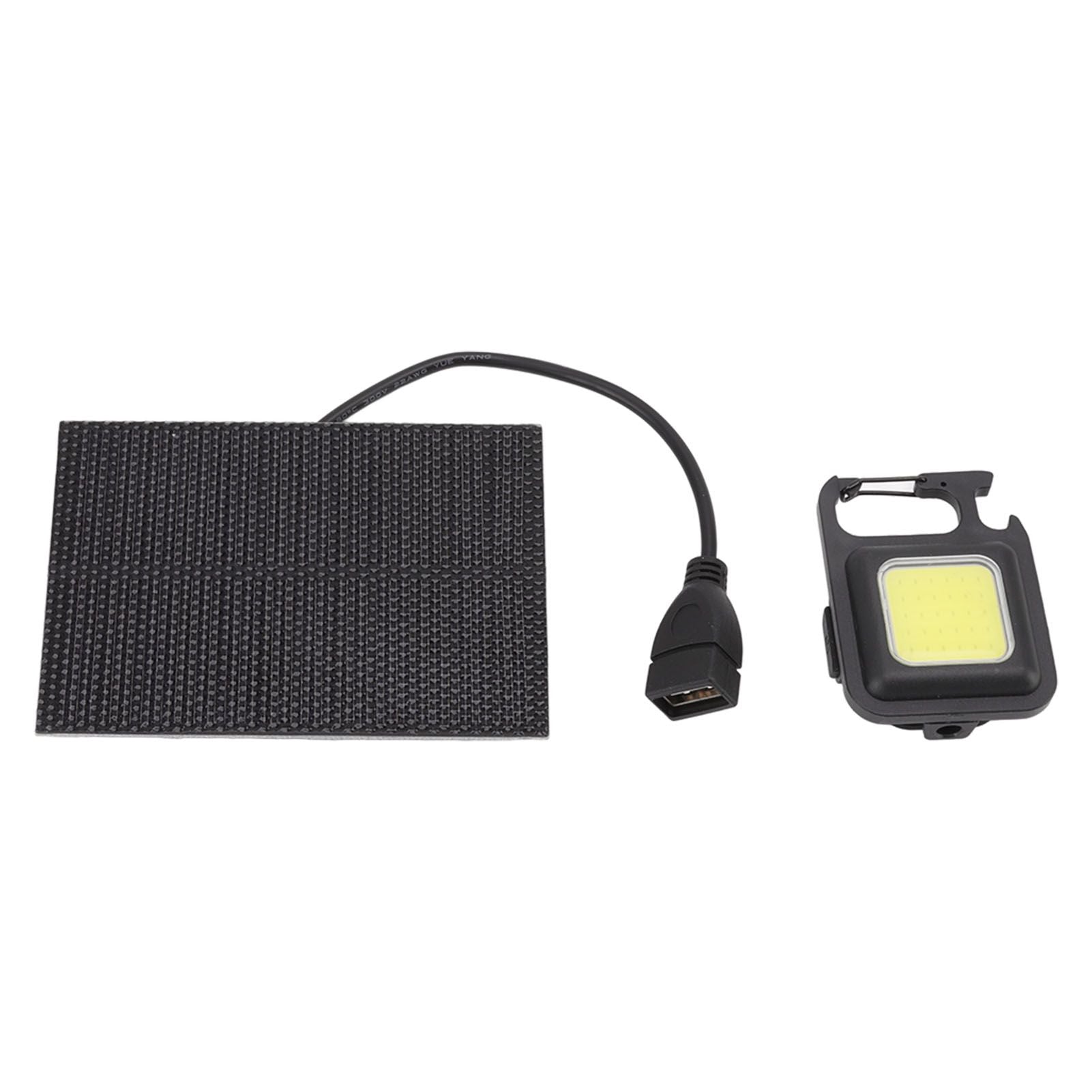 Monocrystalline Solar LED Light 5W IP68 Waterproof USB Rechargeable Solar Panel Light for Outdoor Camping V1294-YM0512-3114220101011