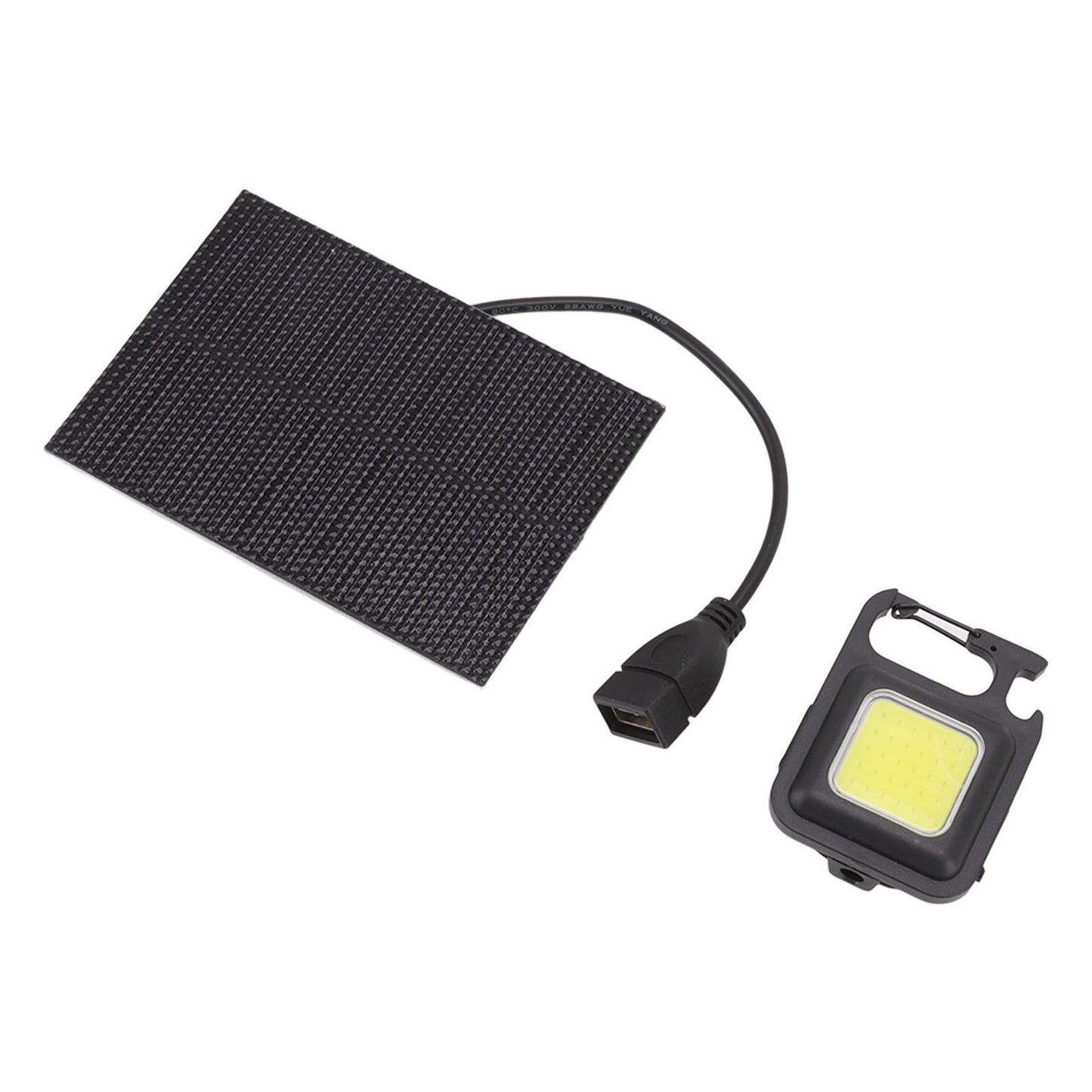 Monocrystalline Solar LED Light 5W IP68 Waterproof USB Rechargeable Solar Panel Light for Outdoor Camping V1294-YM0512-3114220101011