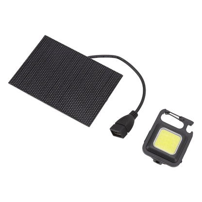 Monocrystalline Solar LED Light 5W IP68 Waterproof USB Rechargeable Solar Panel Light for Outdoor Camping V1294-YM0512-3114220101011
