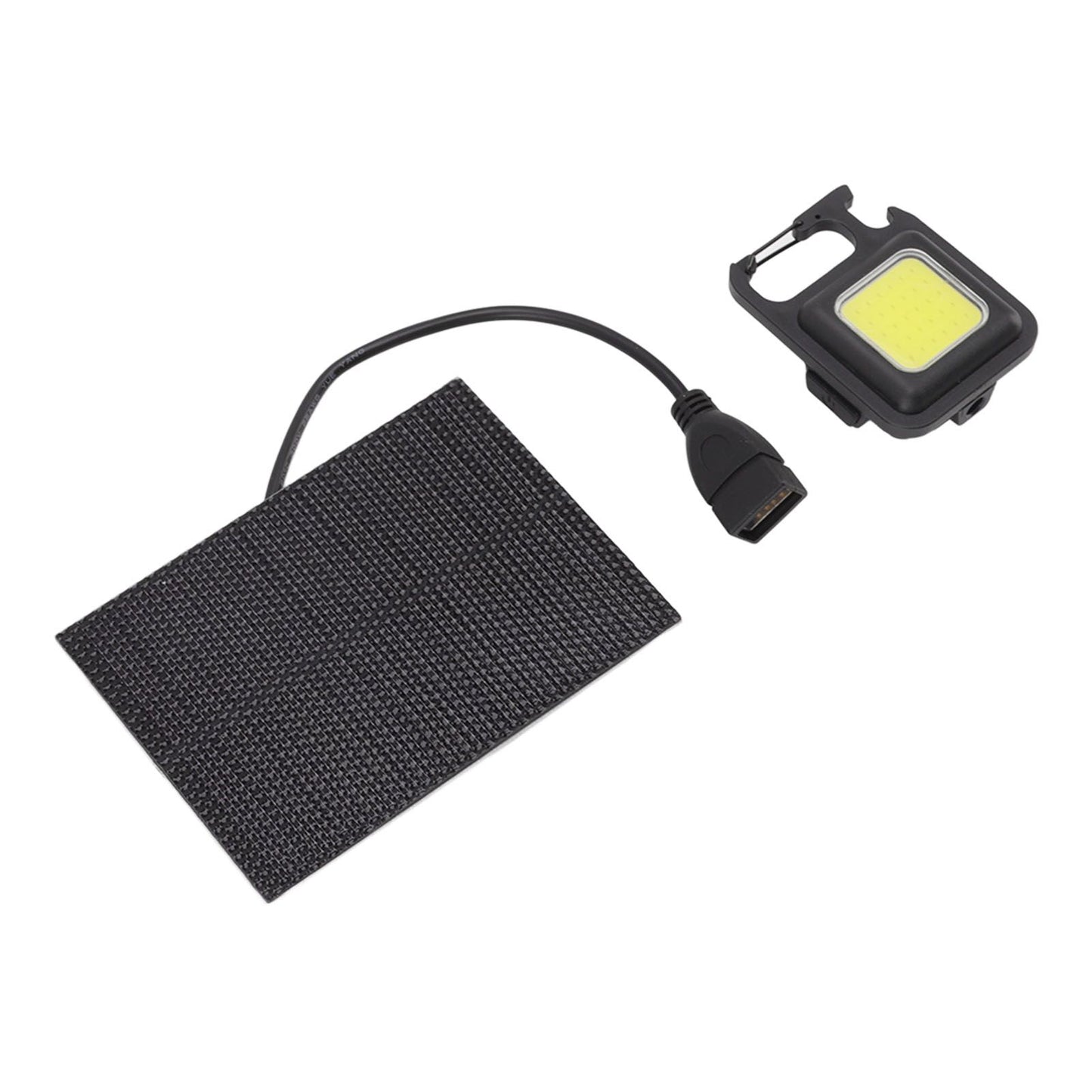 Monocrystalline Solar LED Light 5W IP68 Waterproof USB Rechargeable Solar Panel Light for Outdoor Camping V1294-YM0512-3114220101011