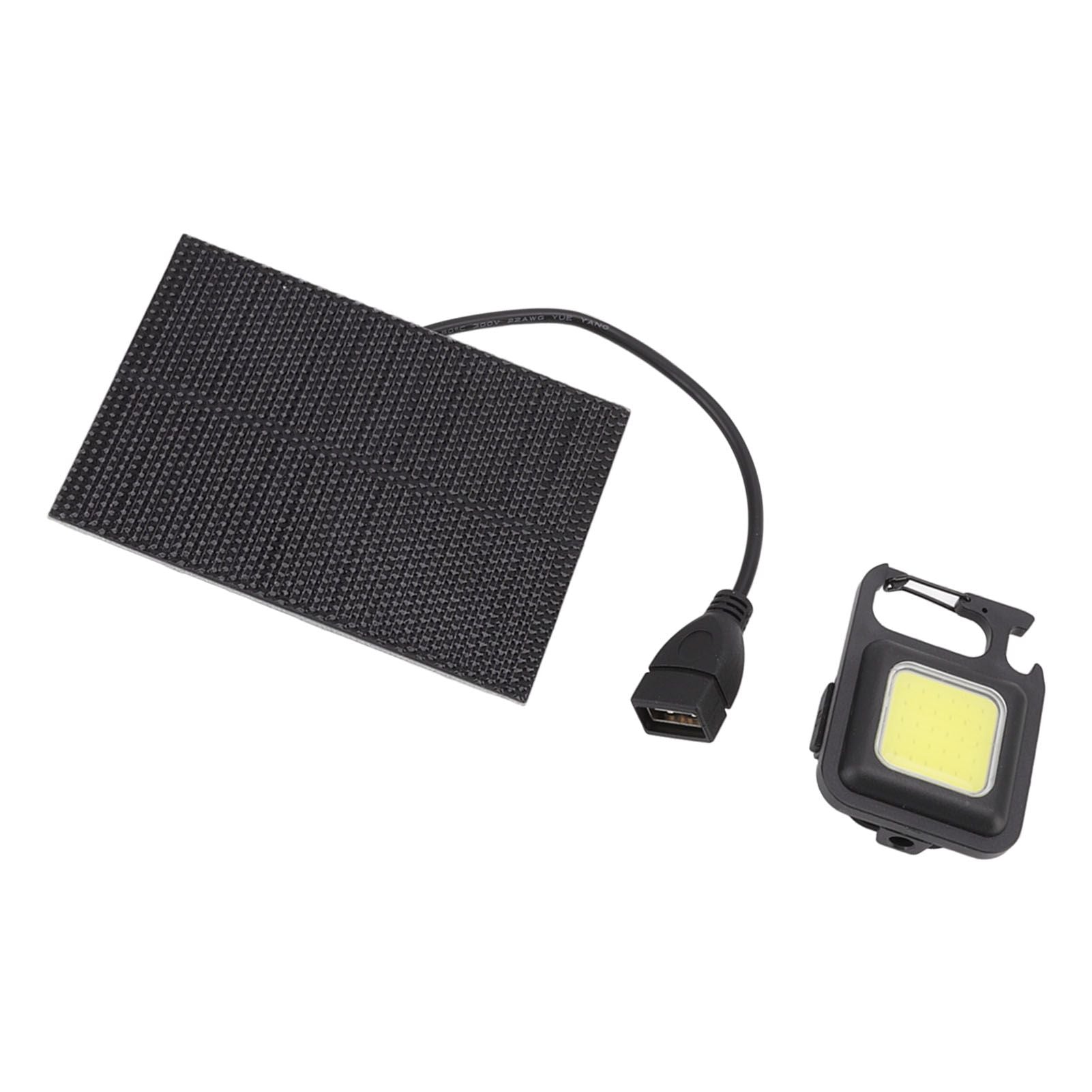 Monocrystalline Solar LED Light 5W IP68 Waterproof USB Rechargeable Solar Panel Light for Outdoor Camping V1294-YM0512-3114220101011