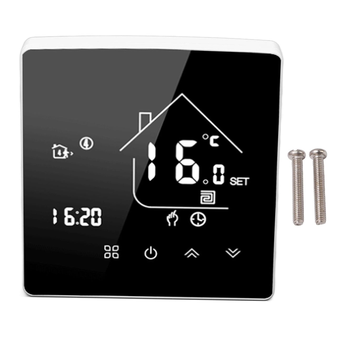 Smart Thermostat LCD Touch Screen Thermostat Programmable Temperature Controller for Boiler 95-240V Concealed V1294-YM0512-3114220101711