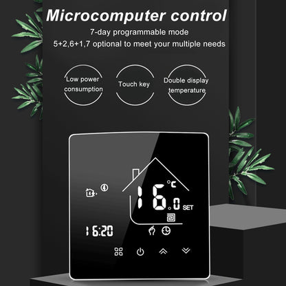 Smart Thermostat LCD Touch Screen Thermostat Programmable Temperature Controller for Boiler 95-240V Concealed V1294-YM0512-3114220101711