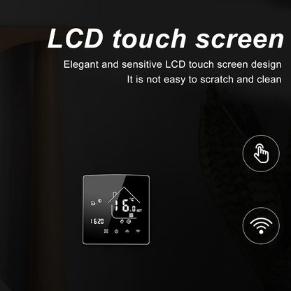 Smart Thermostat LCD Touch Screen Thermostat Programmable Temperature Controller for Boiler 95-240V Concealed V1294-YM0512-3114220101711