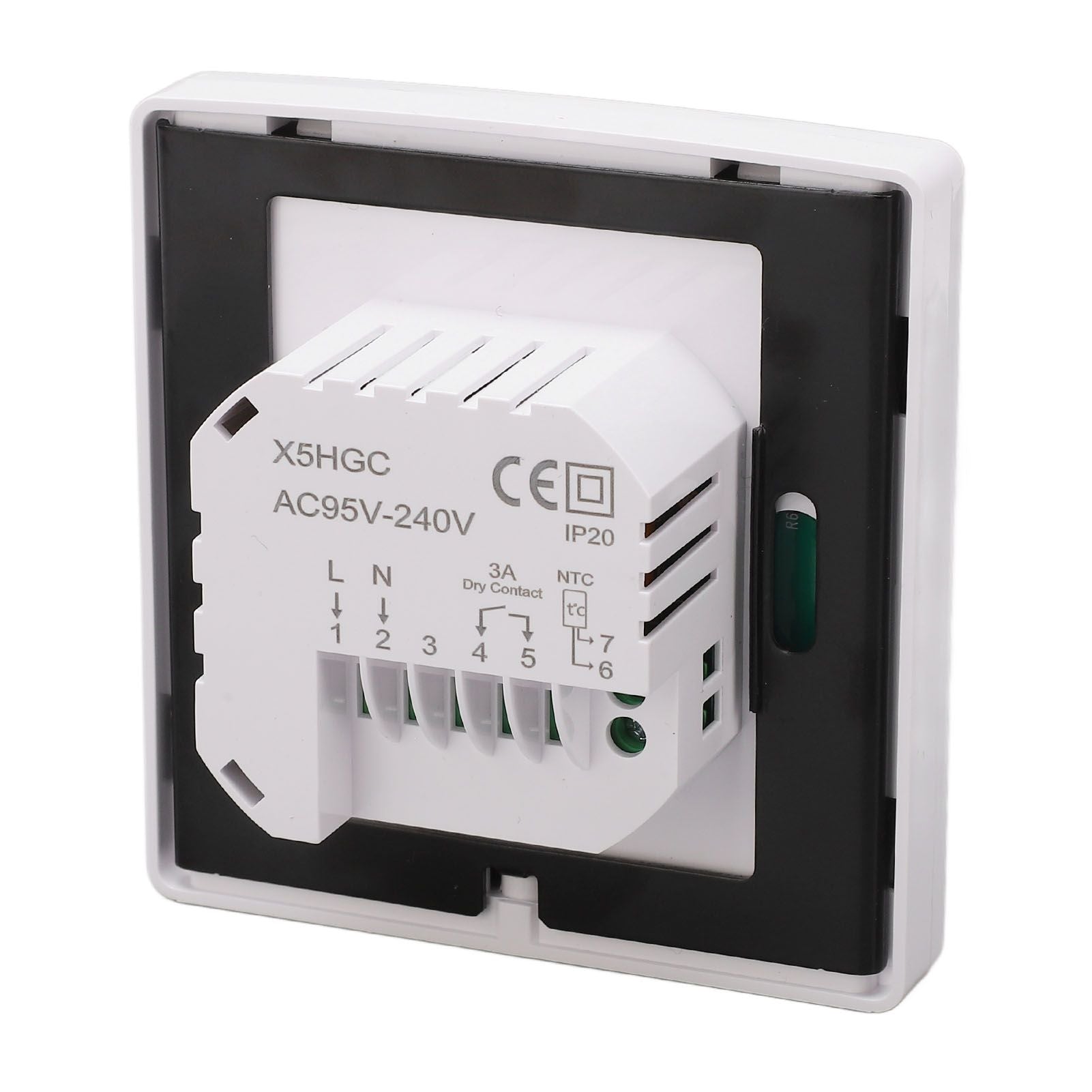 Smart Thermostat LCD Touch Screen Thermostat Programmable Temperature Controller for Boiler 95-240V Concealed V1294-YM0512-3114220101711