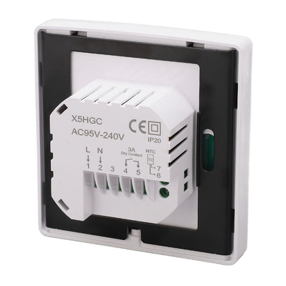 Smart Thermostat LCD Touch Screen Thermostat Programmable Temperature Controller for Boiler 95-240V Concealed V1294-YM0512-3114220101711