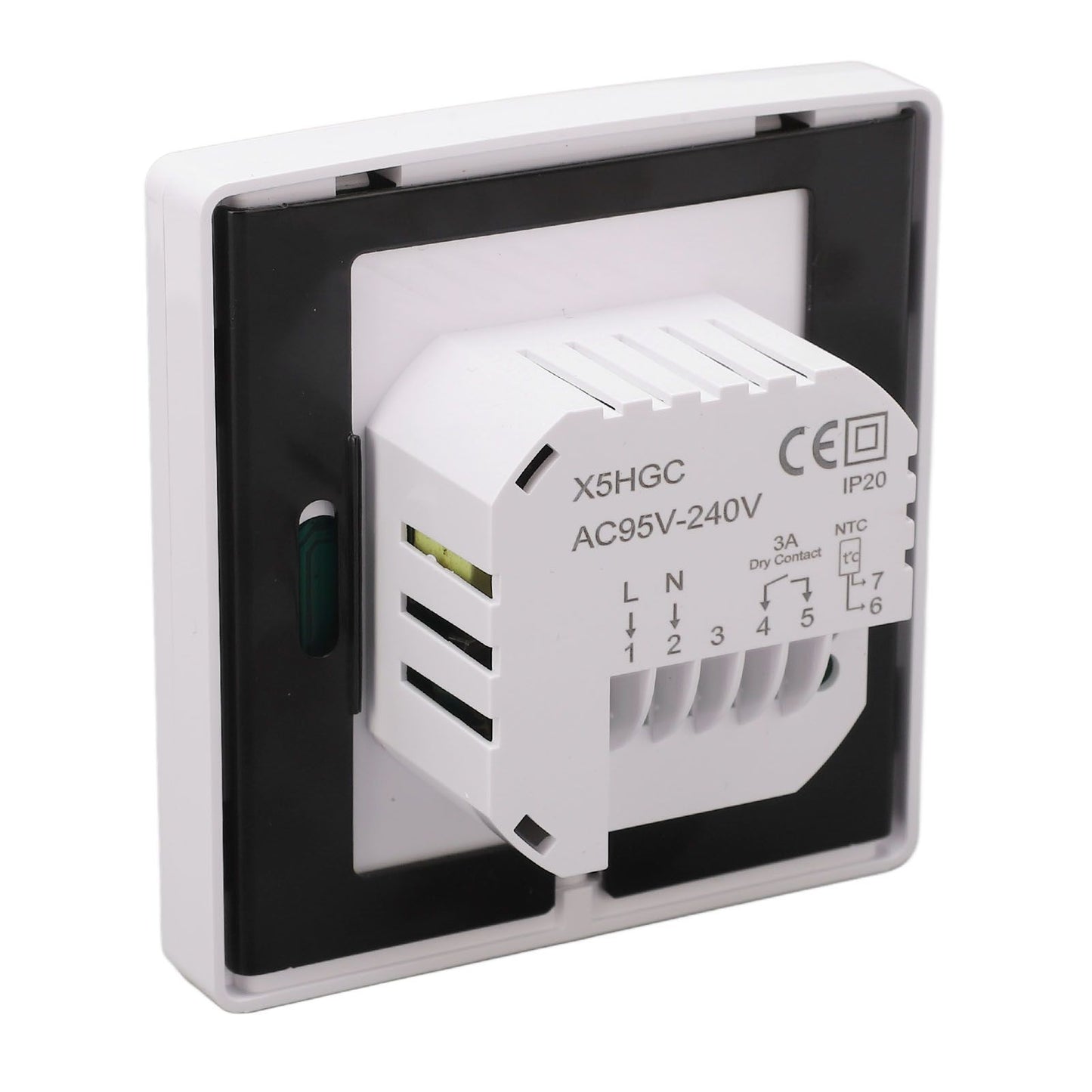 Smart Thermostat LCD Touch Screen Thermostat Programmable Temperature Controller for Boiler 95-240V Concealed V1294-YM0512-3114220101711