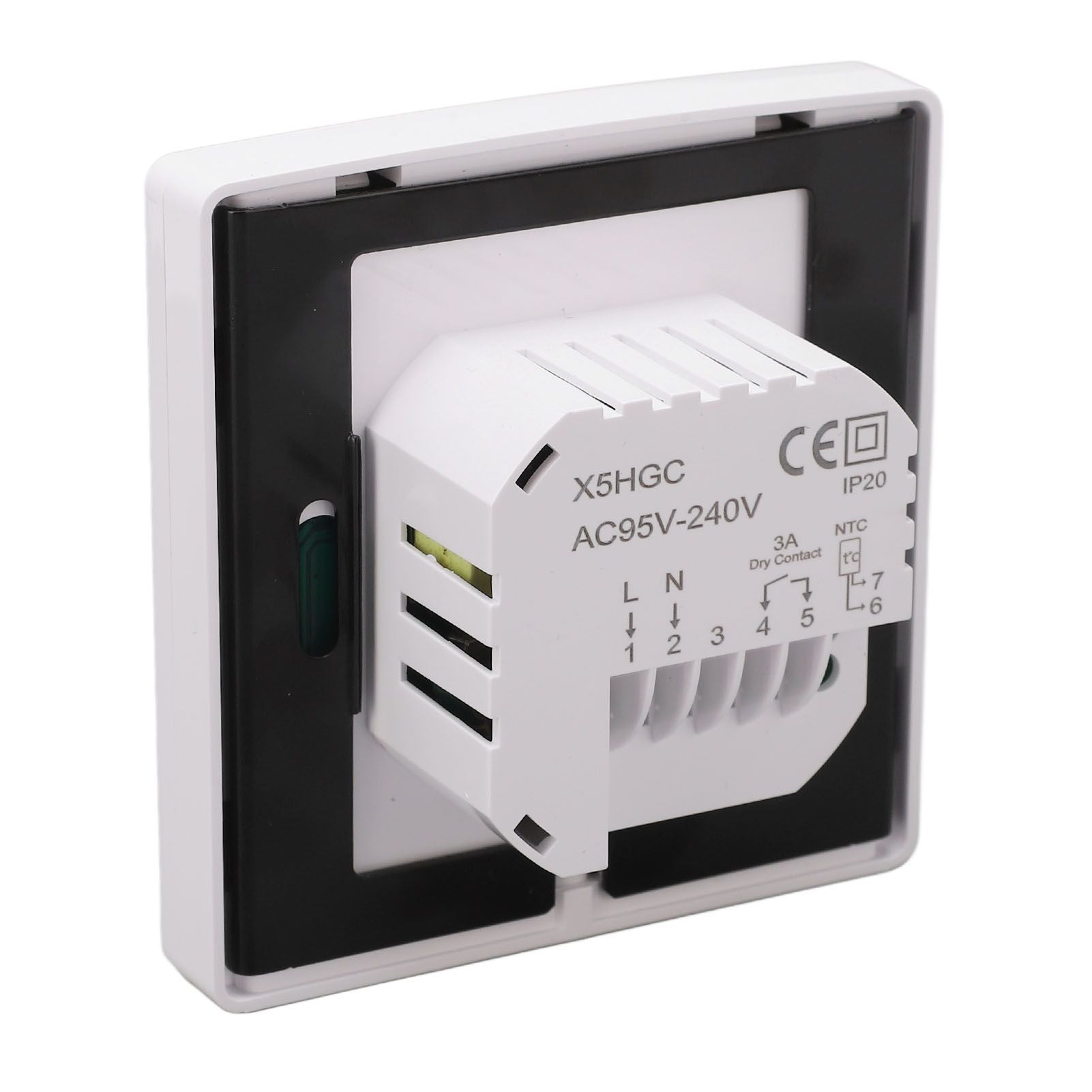 Smart Thermostat LCD Touch Screen Thermostat Programmable Temperature Controller for Boiler 95-240V Concealed V1294-YM0512-3114220101711