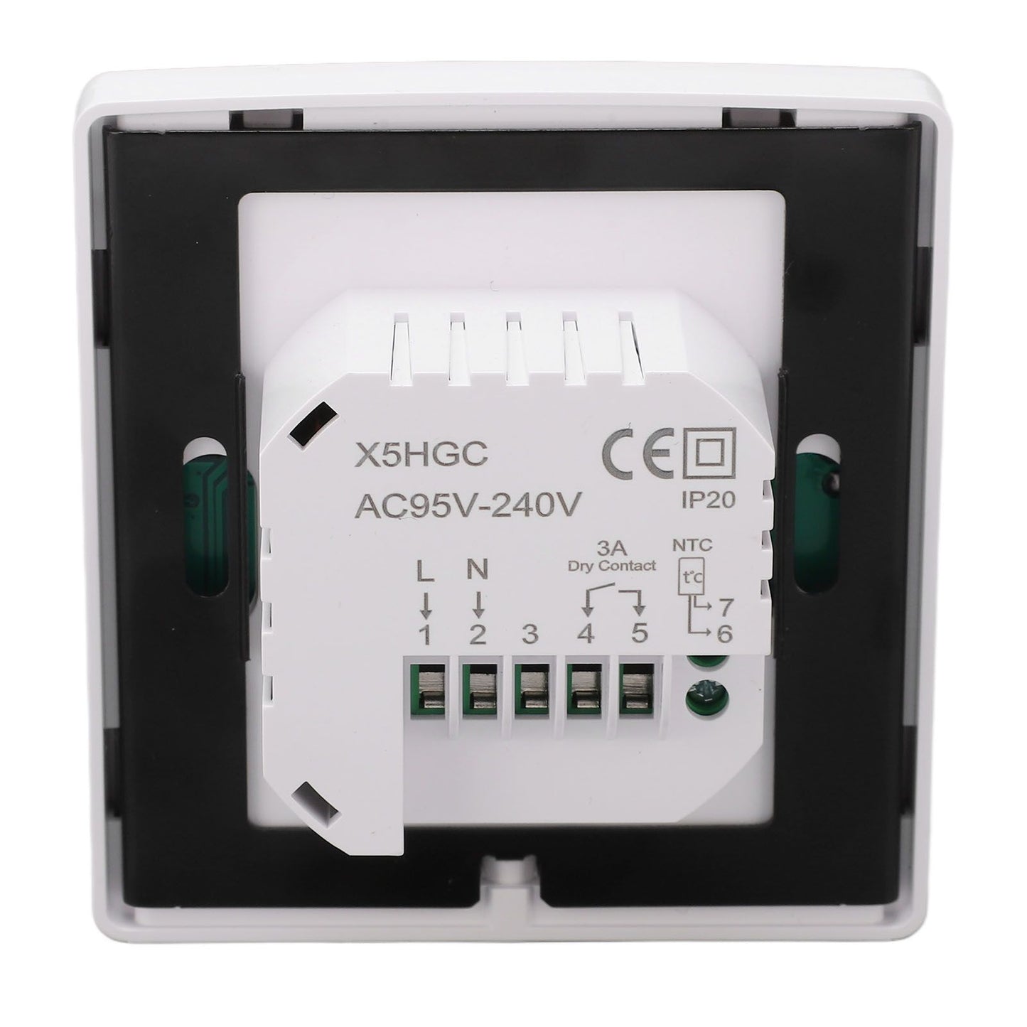 Smart Thermostat LCD Touch Screen Thermostat Programmable Temperature Controller for Boiler 95-240V Concealed V1294-YM0512-3114220101711