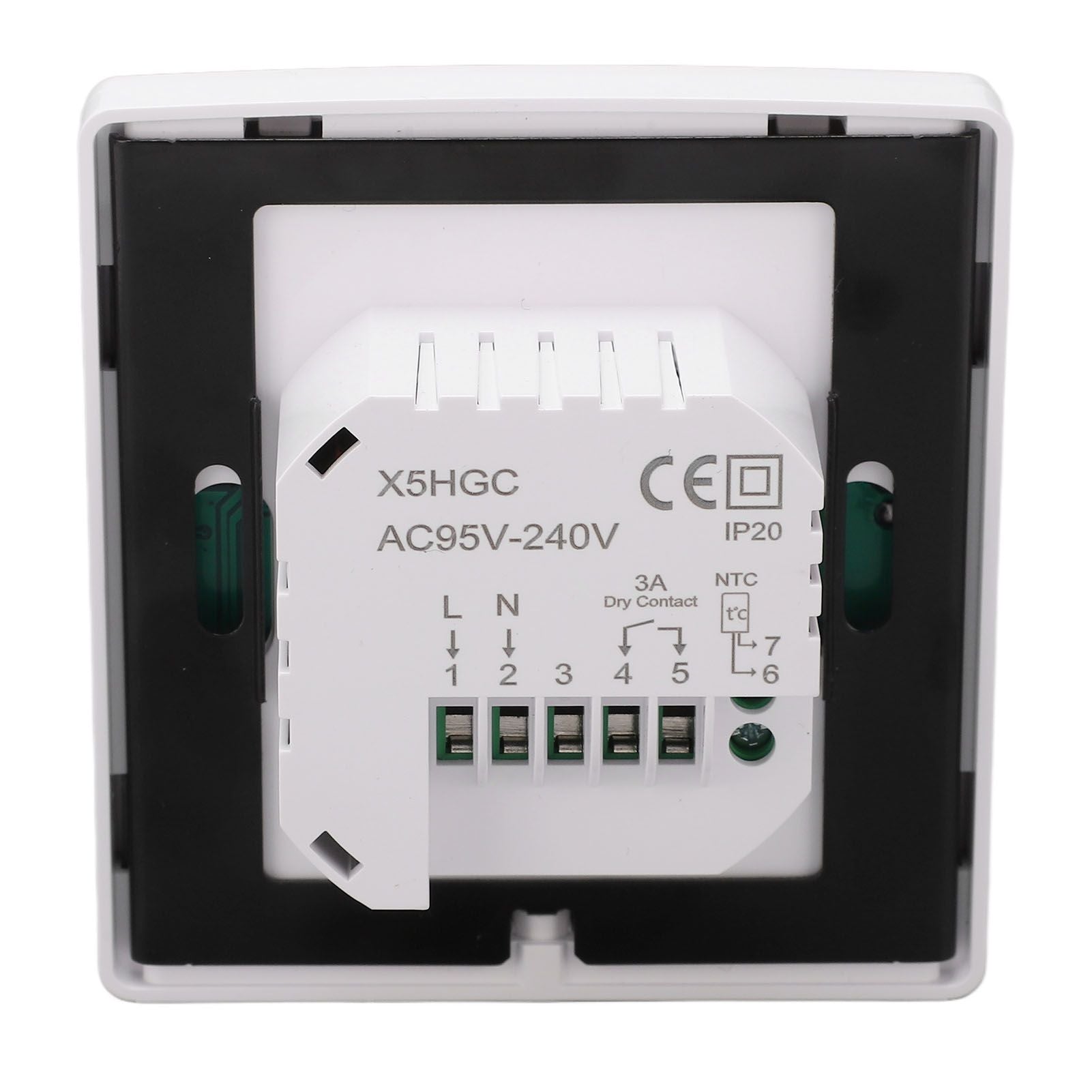 Smart Thermostat LCD Touch Screen Thermostat Programmable Temperature Controller for Boiler 95-240V Concealed V1294-YM0512-3114220101711