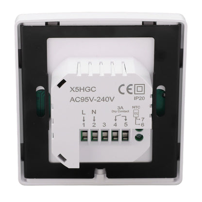 Smart Thermostat LCD Touch Screen Thermostat Programmable Temperature Controller for Boiler 95-240V Concealed V1294-YM0512-3114220101711