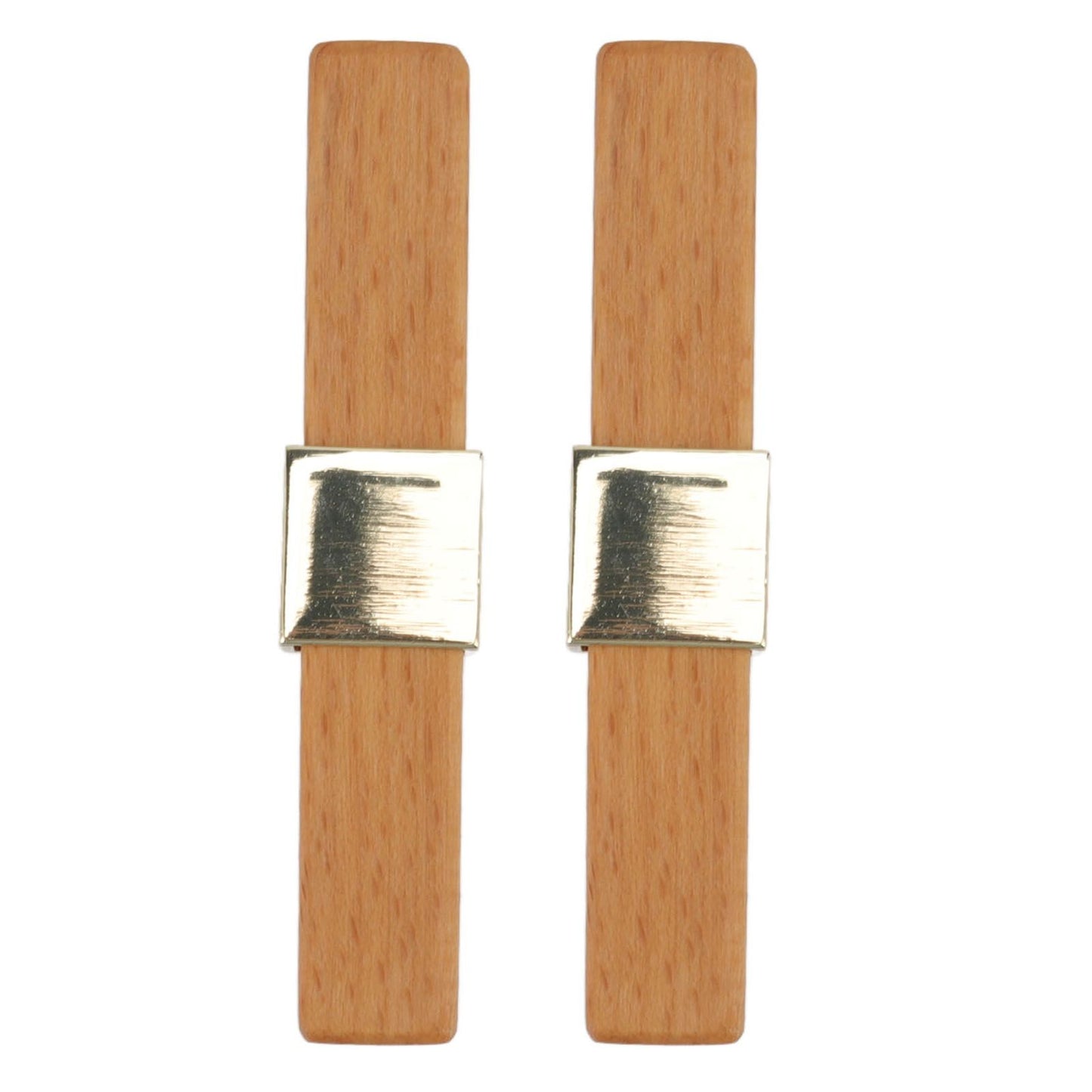 2 Pcs Wooden Cabinet Pulls Single Hole Door Pull Handle Knobs For Kitchen Drawer Cupboard Closet Golden V1294-YM0512-3114220102111