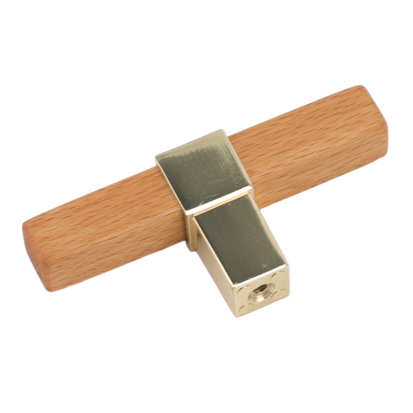 2 Pcs Wooden Cabinet Pulls Single Hole Door Pull Handle Knobs For Kitchen Drawer Cupboard Closet Golden V1294-YM0512-3114220102111