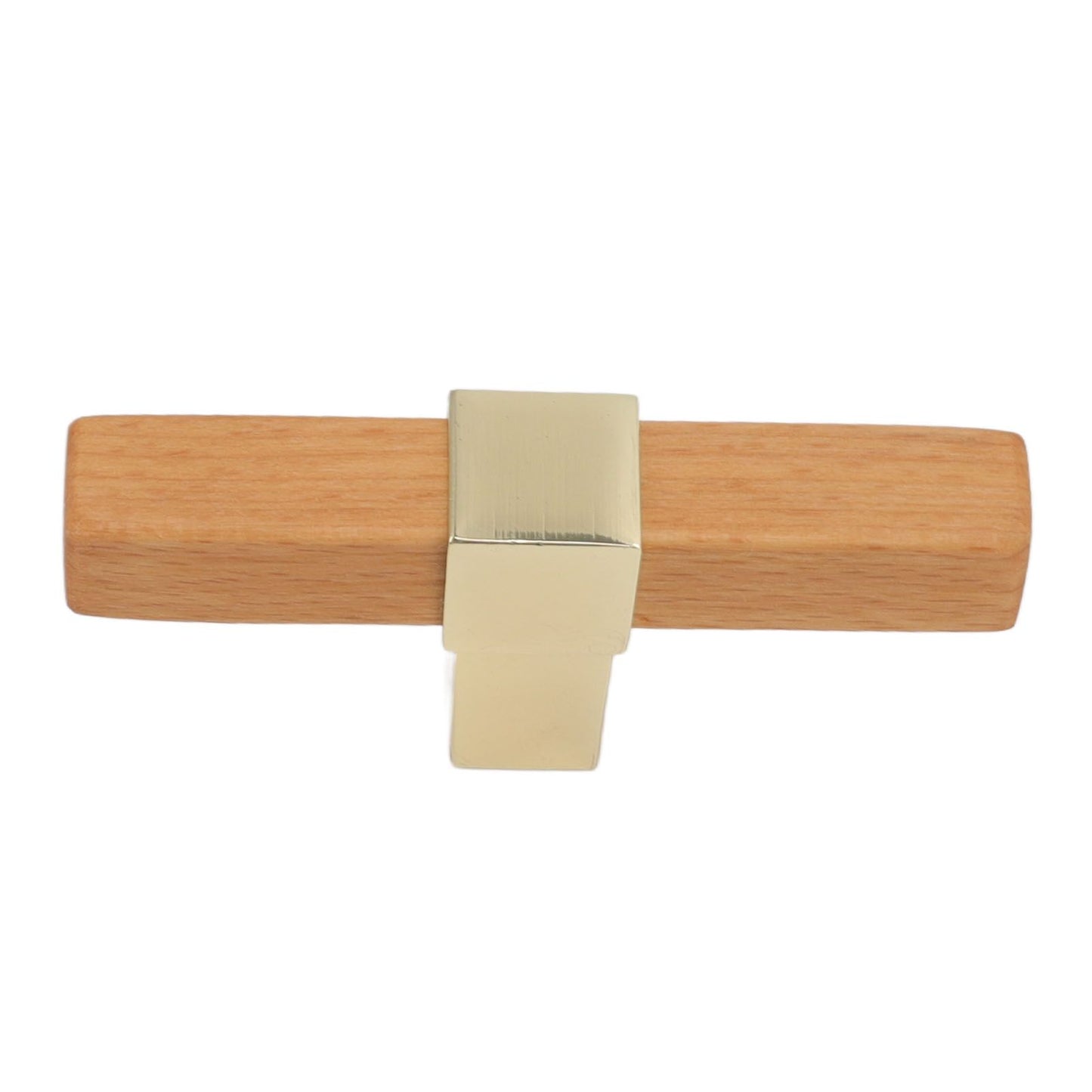 2 Pcs Wooden Cabinet Pulls Single Hole Door Pull Handle Knobs For Kitchen Drawer Cupboard Closet Golden V1294-YM0512-3114220102111
