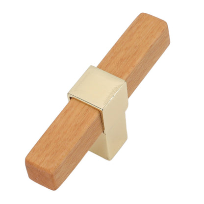 2 Pcs Wooden Cabinet Pulls Single Hole Door Pull Handle Knobs For Kitchen Drawer Cupboard Closet Golden V1294-YM0512-3114220102111