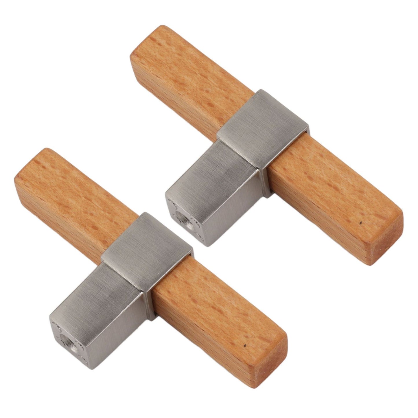 2 Pcs Wooden Cabinet Pulls Single Hole Door Pull Handle Knobs For Kitchen Drawer Cupboard Closet Brushed V1294-YM0512-3114220102112