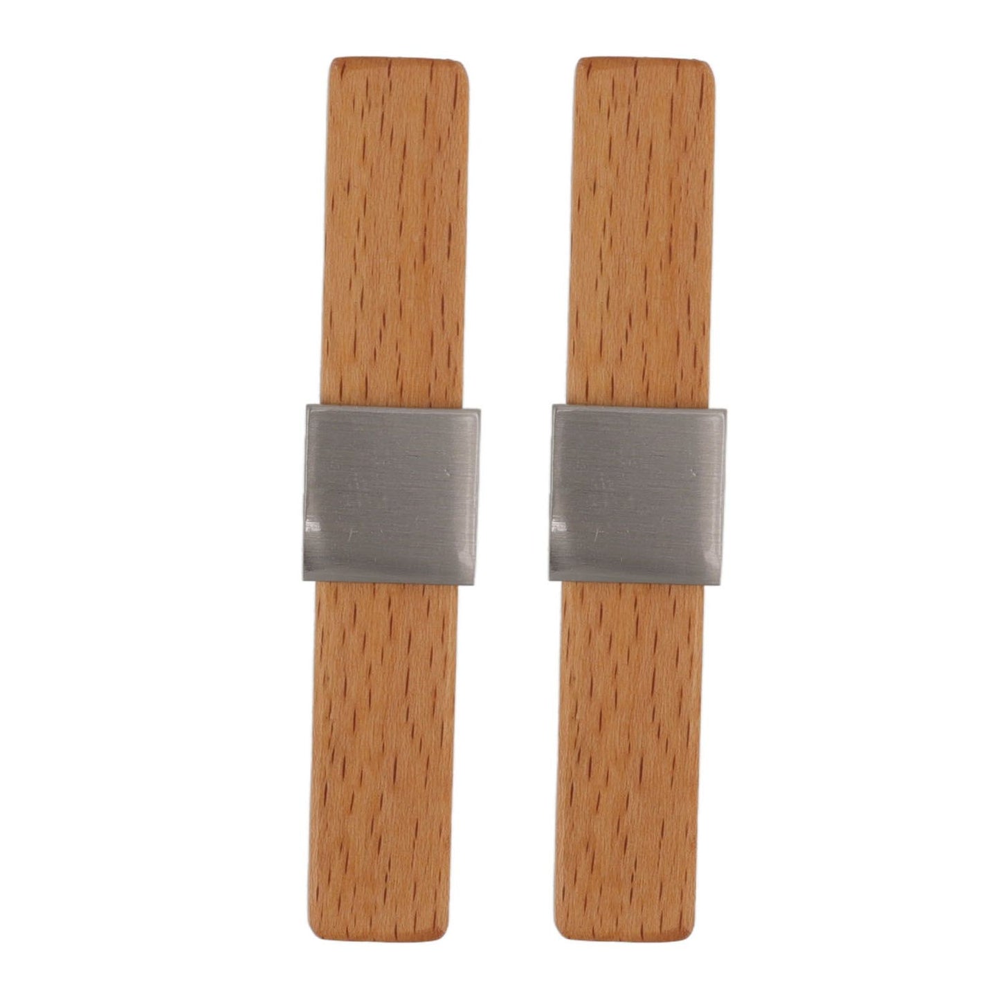 2 Pcs Wooden Cabinet Pulls Single Hole Door Pull Handle Knobs For Kitchen Drawer Cupboard Closet Brushed V1294-YM0512-3114220102112