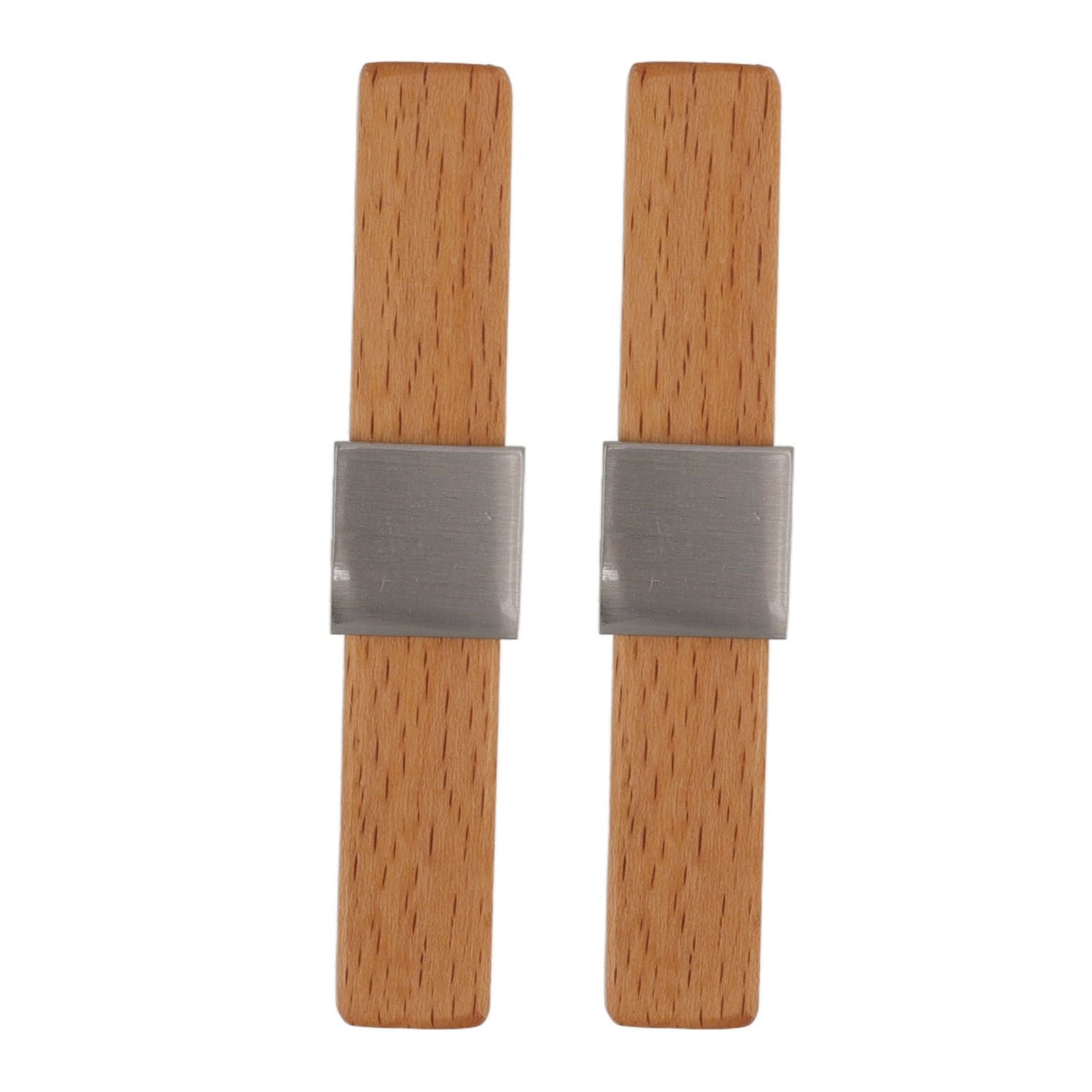 2 Pcs Wooden Cabinet Pulls Single Hole Door Pull Handle Knobs For Kitchen Drawer Cupboard Closet Brushed V1294-YM0512-3114220102112