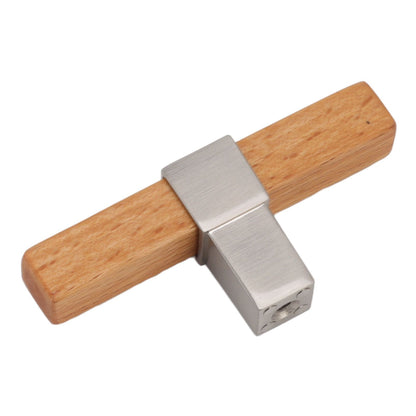 2 Pcs Wooden Cabinet Pulls Single Hole Door Pull Handle Knobs For Kitchen Drawer Cupboard Closet Brushed V1294-YM0512-3114220102112