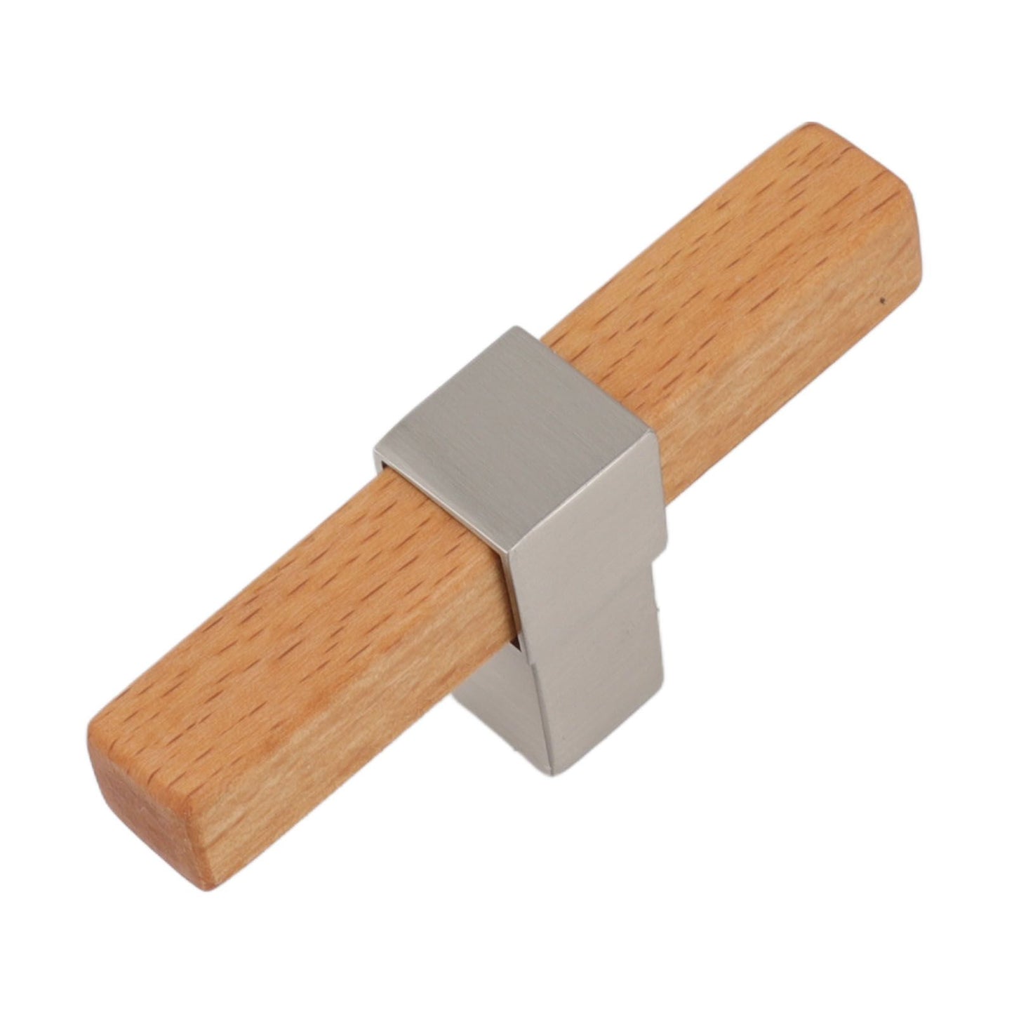2 Pcs Wooden Cabinet Pulls Single Hole Door Pull Handle Knobs For Kitchen Drawer Cupboard Closet Brushed V1294-YM0512-3114220102112