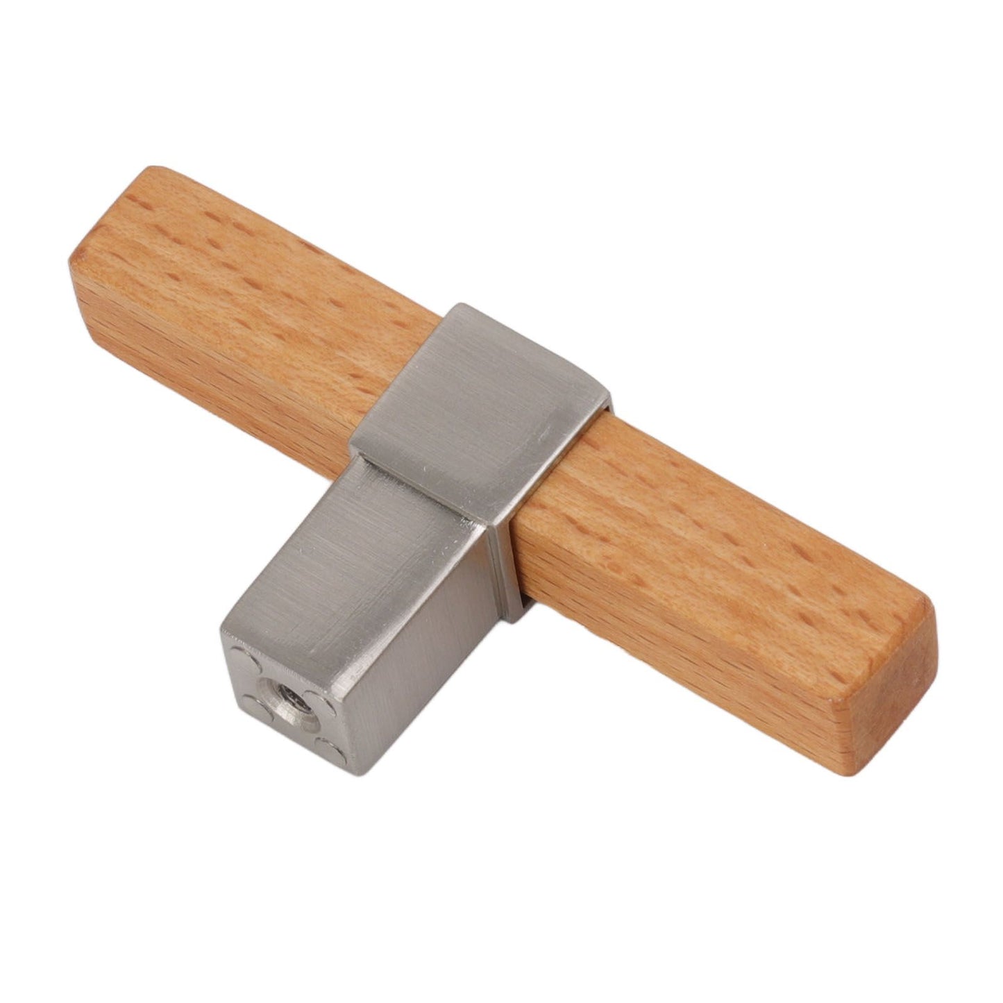 2 Pcs Wooden Cabinet Pulls Single Hole Door Pull Handle Knobs For Kitchen Drawer Cupboard Closet Brushed V1294-YM0512-3114220102112