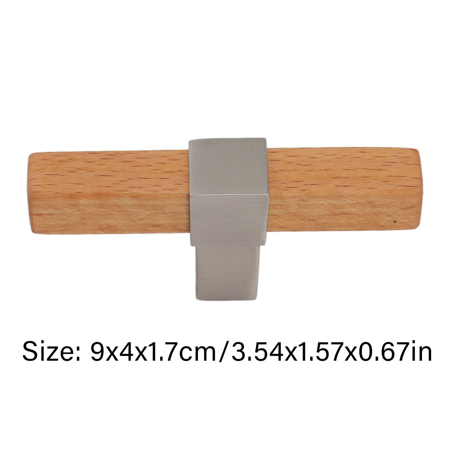 2 Pcs Wooden Cabinet Pulls Single Hole Door Pull Handle Knobs For Kitchen Drawer Cupboard Closet Brushed V1294-YM0512-3114220102112