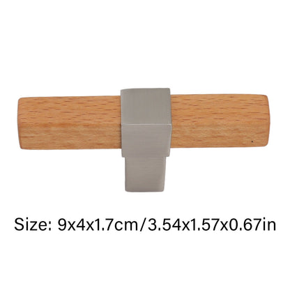 2 Pcs Wooden Cabinet Pulls Single Hole Door Pull Handle Knobs For Kitchen Drawer Cupboard Closet Brushed V1294-YM0512-3114220102112