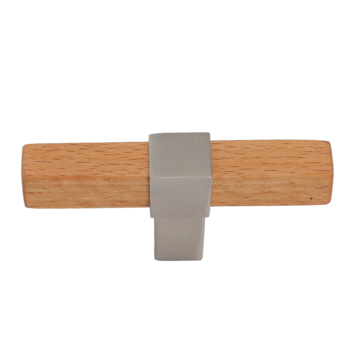 2 Pcs Wooden Cabinet Pulls Single Hole Door Pull Handle Knobs For Kitchen Drawer Cupboard Closet Brushed V1294-YM0512-3114220102112