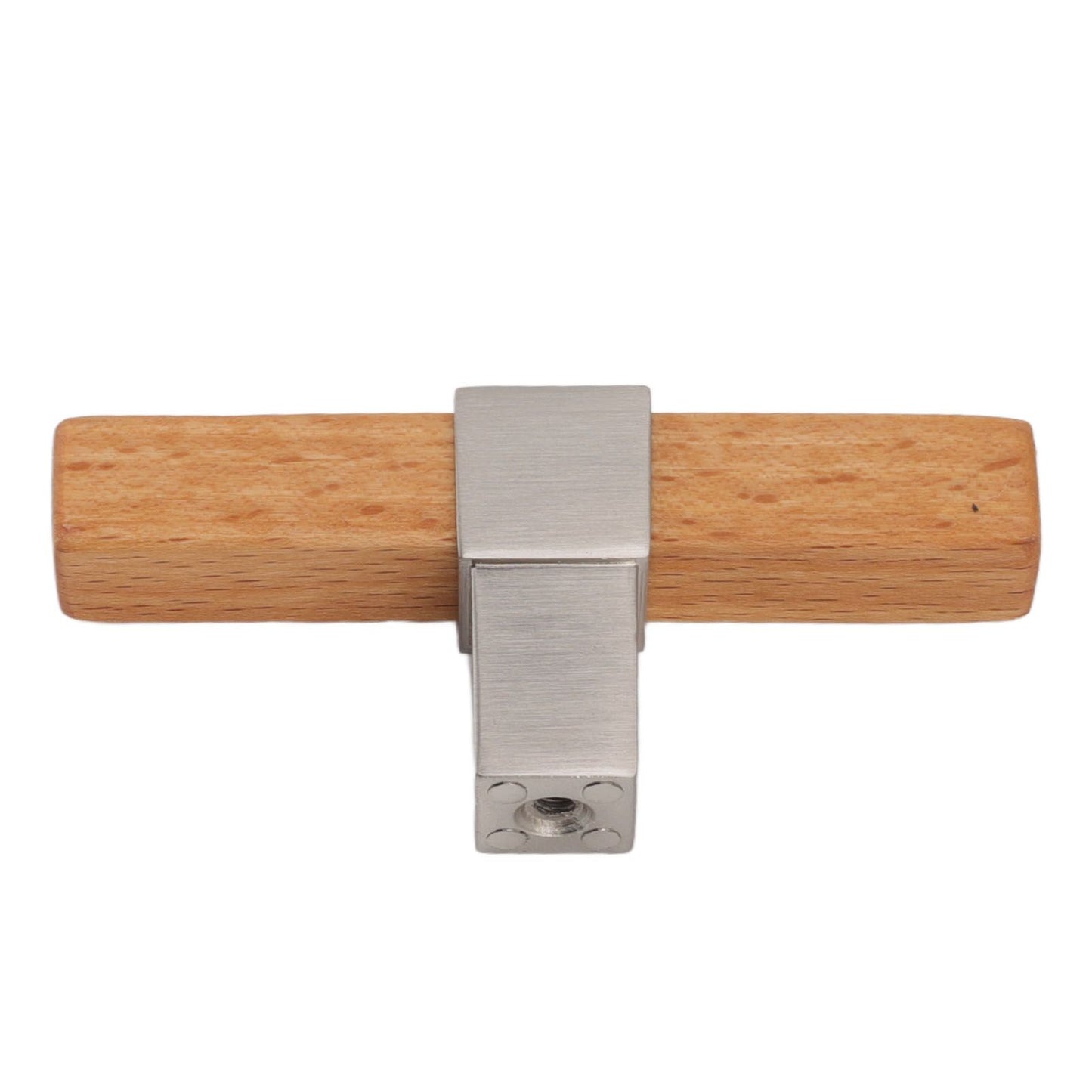 2 Pcs Wooden Cabinet Pulls Single Hole Door Pull Handle Knobs For Kitchen Drawer Cupboard Closet Brushed V1294-YM0512-3114220102112