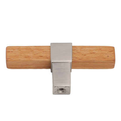 2 Pcs Wooden Cabinet Pulls Single Hole Door Pull Handle Knobs For Kitchen Drawer Cupboard Closet Brushed V1294-YM0512-3114220102112