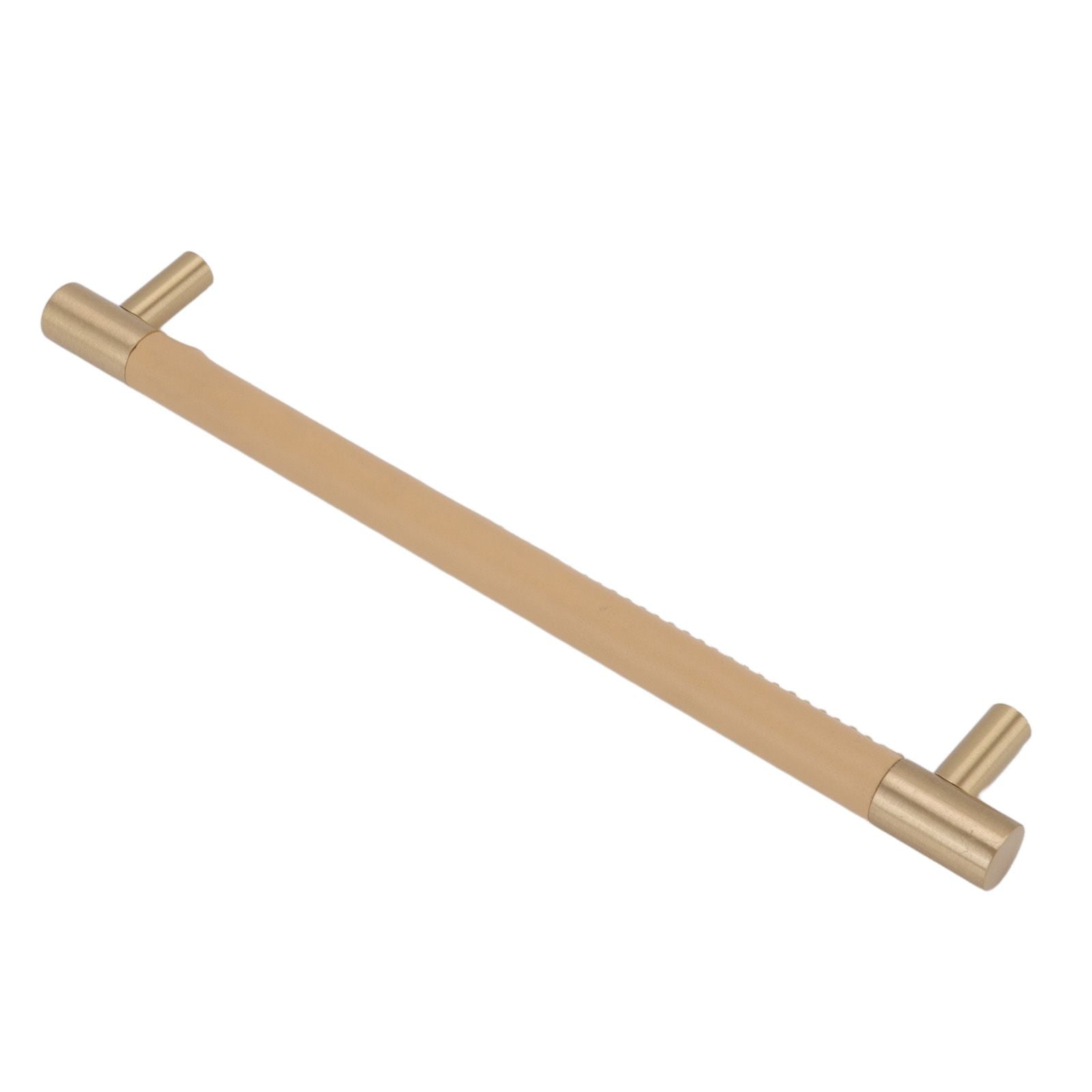 Cabinet Door Handle 224MM Hole Pitch Leather Brass Light Luxury Cupboard Bar Pull Handle for Home Wardrobe V1294-YM0512-3114220102211