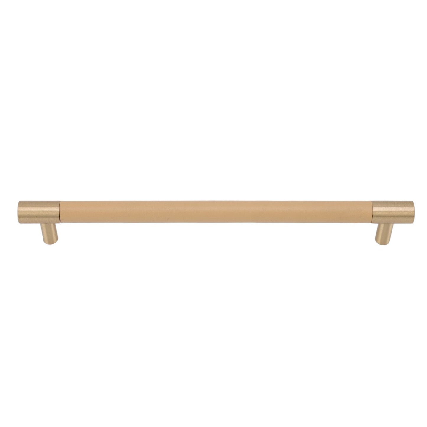 Cabinet Door Handle 224MM Hole Pitch Leather Brass Light Luxury Cupboard Bar Pull Handle for Home Wardrobe V1294-YM0512-3114220102211
