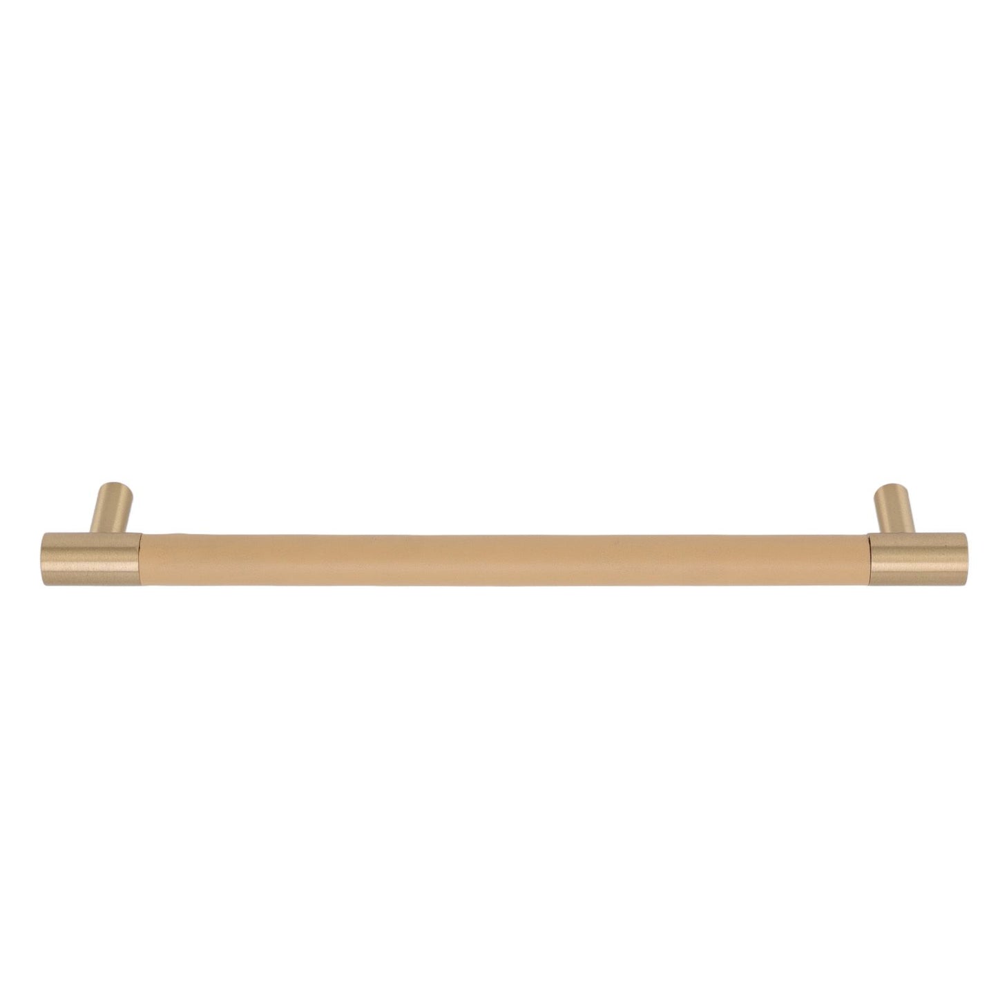 Cabinet Door Handle 224MM Hole Pitch Leather Brass Light Luxury Cupboard Bar Pull Handle for Home Wardrobe V1294-YM0512-3114220102211